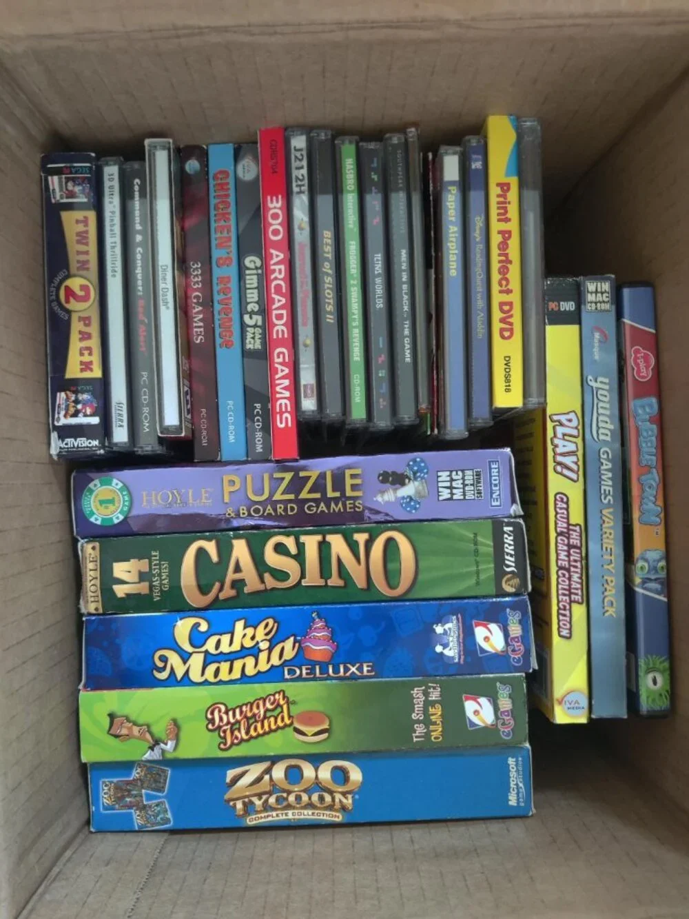 Vintage Lot of 28 PC CD-Rom Video Games and Miscellaneous